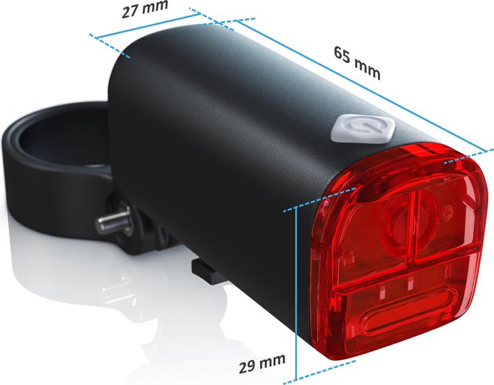 Actual product image Aplic LED bike lighting bike light set, StVZO approved - bicycle lamp bike light bicycle lamp set (30 lm)
