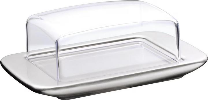 Productafbeelding WMF Botervloot botervloot 12x17cm plastic deksel zolder brunch roestvrij staal mat (1.05 l)
