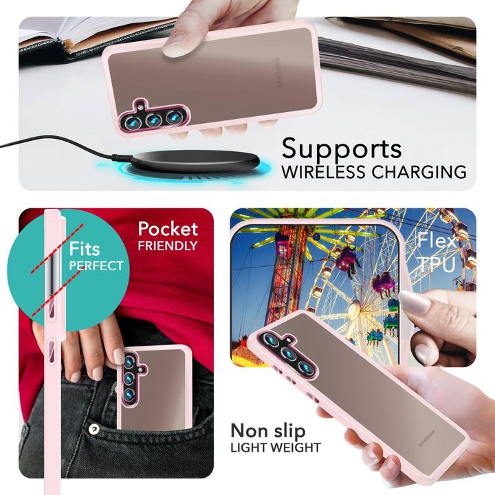 Produktbild Nalia Semi-Transparente Hybrid Hülle mit Schutzrahmen (Samsung Galaxy S24)