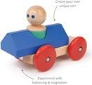 Actual product image Tegu Baby Magnetic Racer H 3 parts