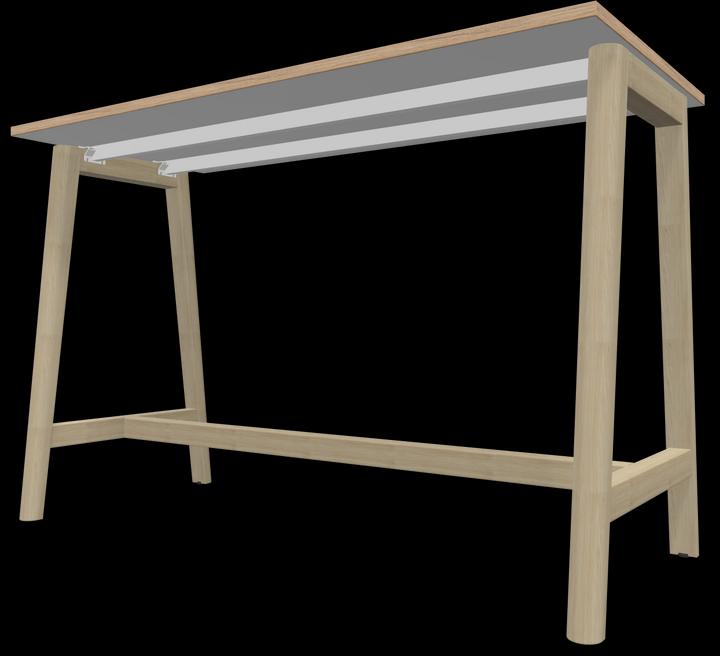 Actual product image Narbutas Nova Wood high table (160 x 70 x 105 cm)