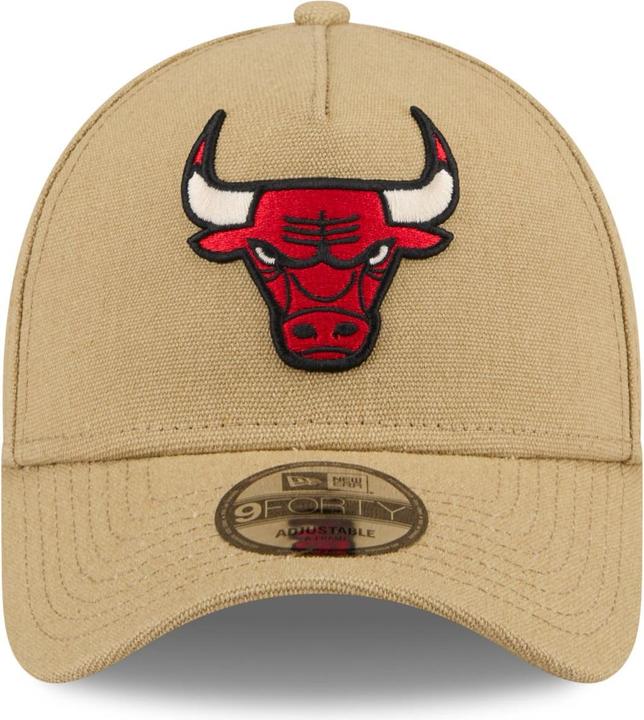 Produktbild New Era A-Frame Trucker Leinen Cap - Chicago Bulls beige (One Size)