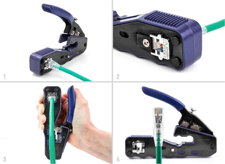 Productafbeelding Delock Krimptang voor 8P/ RJ45 modulaire stekkers (135 mm)
