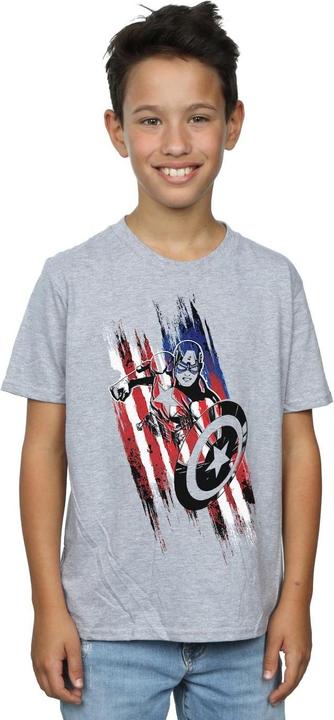 Immagine prodotto Avengers Captain America Streaks Maglietta Ragazzi (140, 146)
