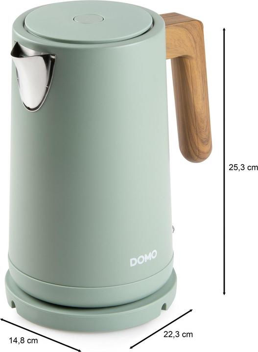 Actual product image Domo DO 9282 WK Wasserkocher 1,7L 2200W matt grün (1.70 l)