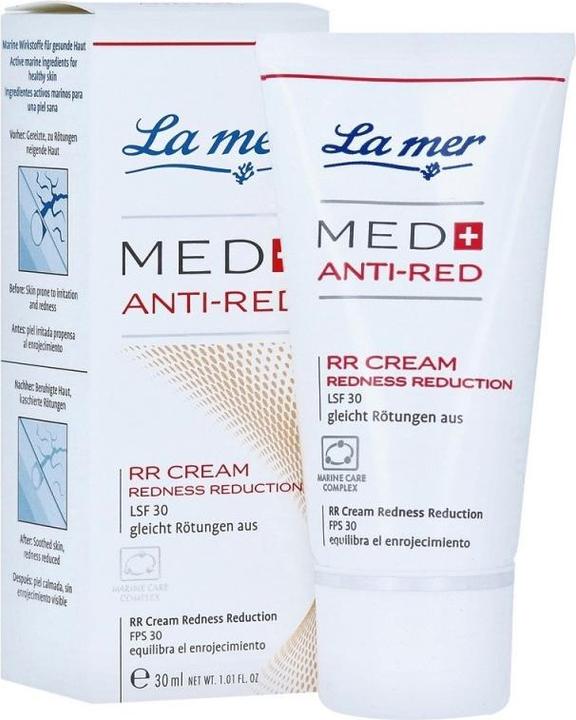 Immagine prodotto La Mer Med+ Anti-Red RR Cream Redness Reduction ohne Parfum (30 ml, Crema 24h, SPF 30)