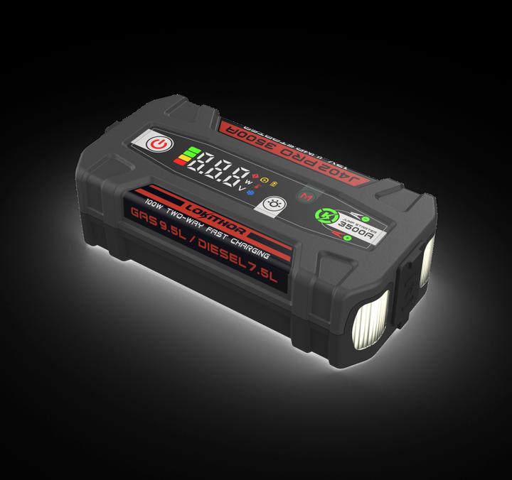 Image du produit Lokithor j402 Démarreur 3000A avec powerbank et LED (3000 A, 24000 mAh)