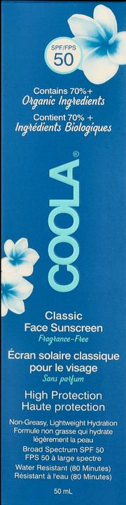 Actual product image Coola Suncare Classic Lotion Fragrance Free (Sun cream face, SPF 50, 50 ml, 50 g)