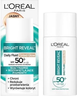 Produktbild L'Oréal Paris L'Oreal Daily Fluid Spf 50+ Tinted Glow Lightweight Tinted Fluid Light 50ml (SPF 50+, 50 ml)