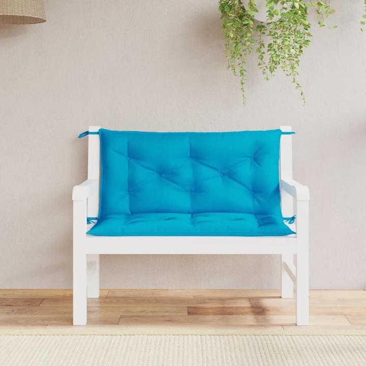 Image du produit VidaXL Coussins de banc de jardin 2 pcs. O x tissu ford (100 x 50 x 7 cm)