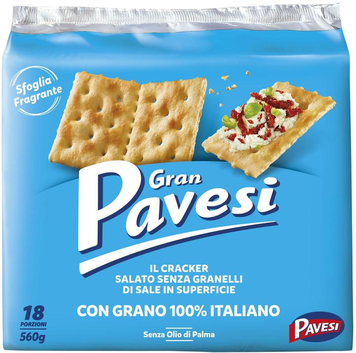 Actual product image Barilla Gran Pavesi Apéro Crackers nature 560 g, Product type: Crackers (560 g)