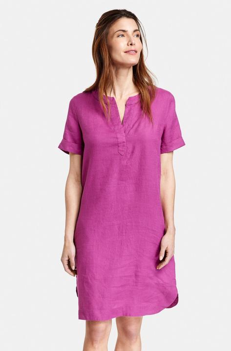 Produktbild Gerry Weber Leinenkleid mit Ärmelaufschlag Kleid Gewebe (40)