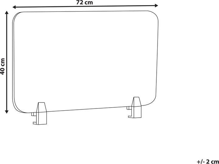 Actual product image Beliani Desk divider blue 72 x 40 cm WALLY (72 x 40 cm)