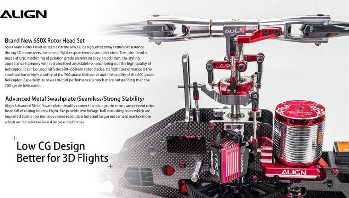 Immagine prodotto Align T-Rex 650X Dominator Flybarless elicottero elettrico 12S Combo