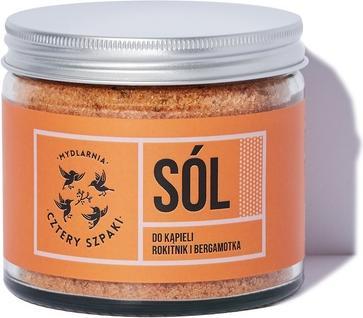 Actual product image Mydlarnia Cztery Szpaki Mydlarnia Four Starlings Four Starlings Bath salt Sea buckthorn and Bergamot - 320 g (Bath pearls)
