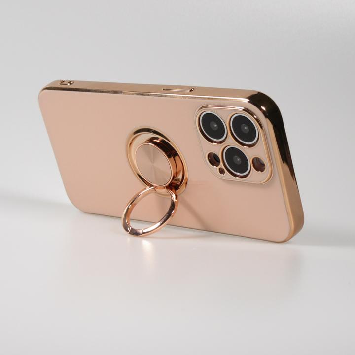 Actual product image PhoneLook Coque Gel Bronze avec anneau (Apple iPhone 13 Pro)