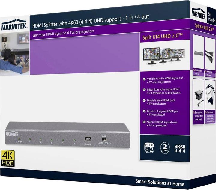 Image du produit Marmitek Split 614 UHD 4K HDMI Distributeur
