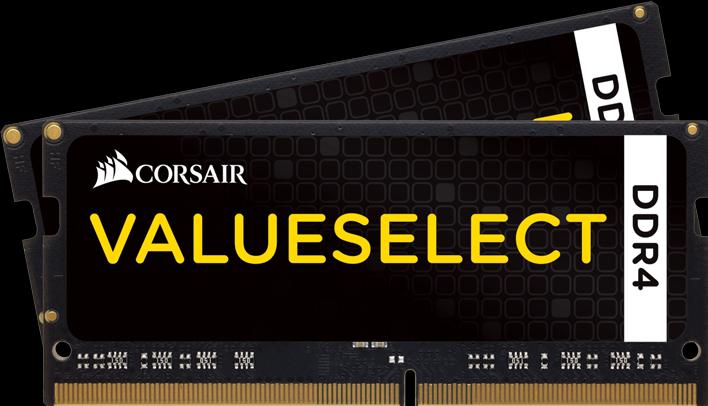 Actual product image Corsair Value Select (2 x 4GB, 2133 MHz, DDR4-RAM, SO-DIMM)