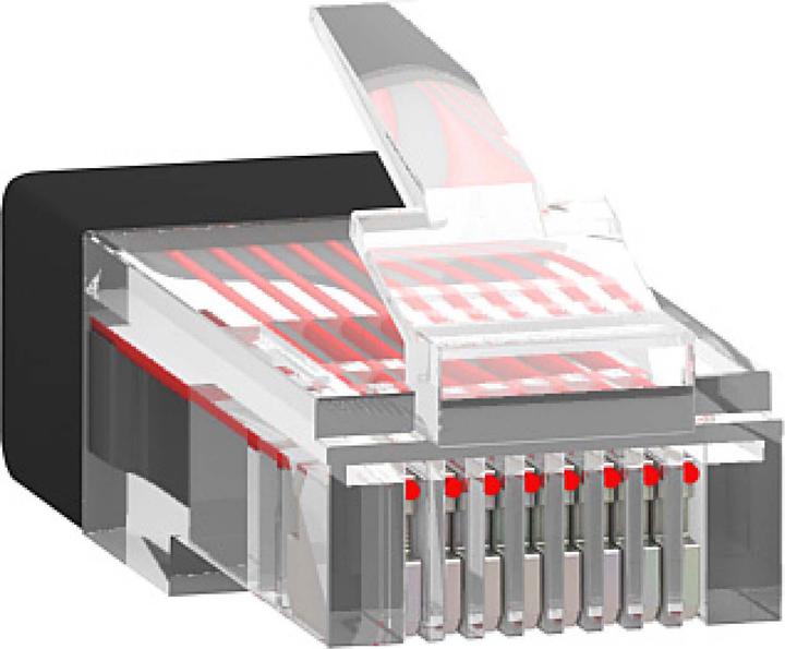 Actual product image Schneider Electric RJ45 terminating resistors, 10 pieces, for TRV00880