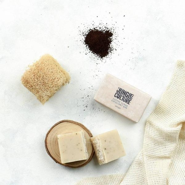 Jungle Culture - Coffee Scrub - Natürliches Peeling KörperSeife, Zero Waste (Handpeeling)