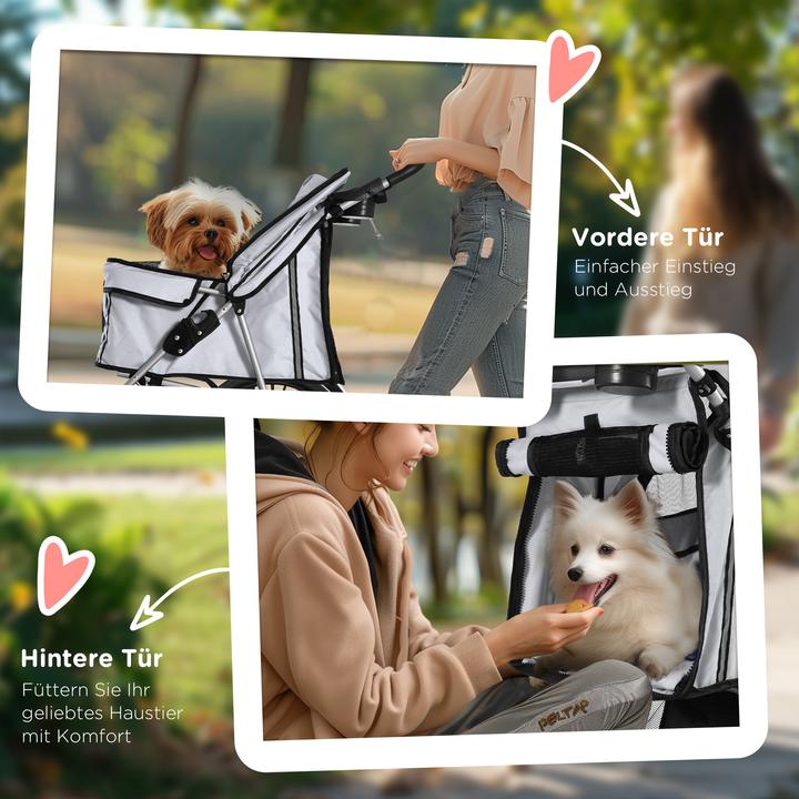 Image du produit PawHut Chariot pour chiens avec grillage (Chien, Pliable)