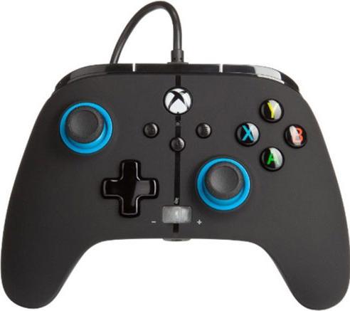 Actual product image PowerA Controller Wired Blue Hint (Xbox One / Series X / PC) (Xbox Series X, Xbox One X, Xbox One S, Xbox Series S)