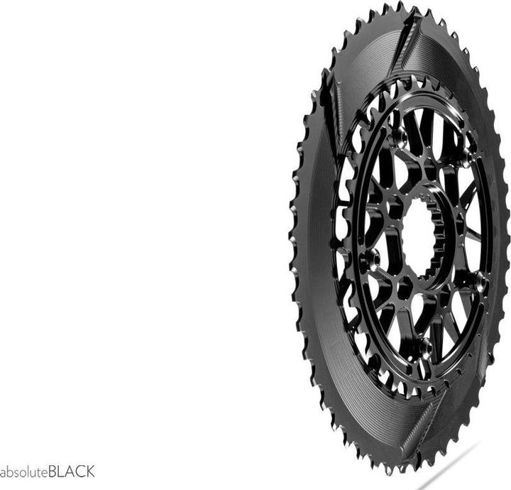 Actual product image AbsoluteBLACK OVAL ROAD SpiderRing 50/34T set Direct mount for CANNONDALE BLACK only (34)