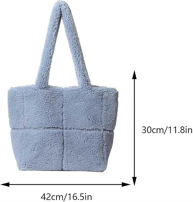 Actual product image Only-Bags.Store Chic faux fur shoulder bag - versatile and lightweight, perfect for work or leisure