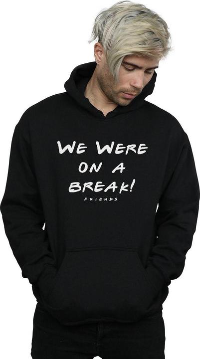 Actual product image Friends Mens We Were On A Break Text Hoodie (S)