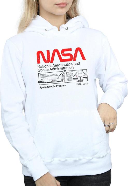 Immagine prodotto Nasa Felpa con Cappuccio Navetta Spaziale Donna (XL)