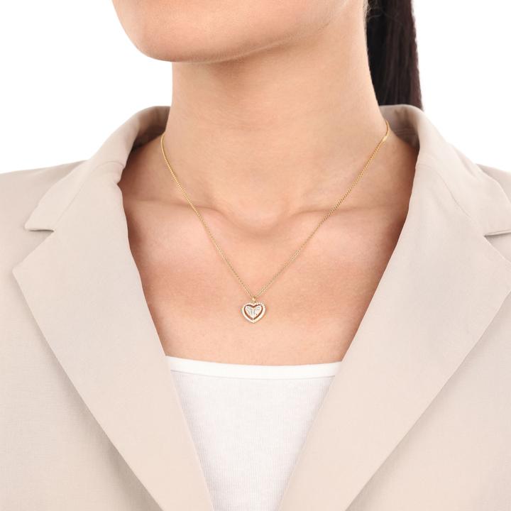 Actual product image Amor Cupid pendant for ladies, 925 Sterling silver, zirconia synth. | heart (Silver 925)