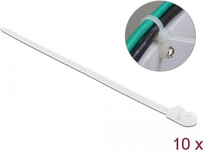 Image du produit Delock Cable tie avec oeillet de fixation (400 mm, 10 pcs)