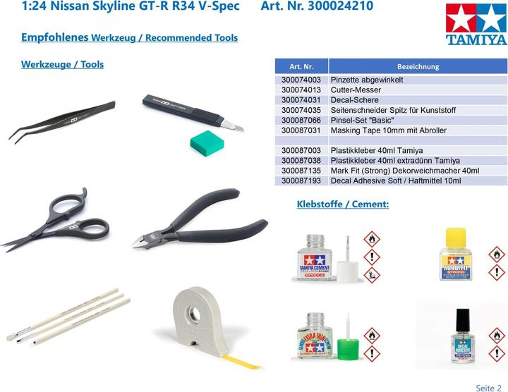Actual product image Tamiya 300024210 - 1:24 Nissan Skyline GT-R R34 V-Spec