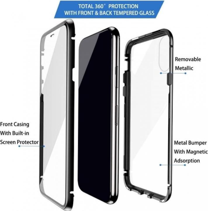 Image du produit G-Case Étui Samsung Galaxy A7 2018 Aluminium Magnetic Glass Case (Samsung Galaxy A7 (2018))