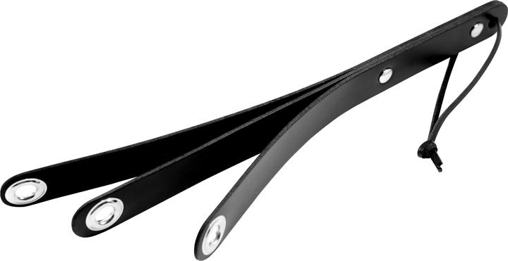 Produktbild XXdreamSToys XX-DREAMSTOYS Leder-Paddel 3-fach mit Ringösen schwarz