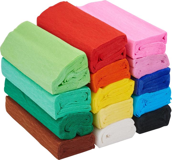 Produktbild VBS Krepppapier-Set, farbig sortiert, 14 Stück (14 x)