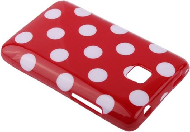 Produktbild König Design Schutzhülle TPU Punkte Case für Handy LG Optimus L3 II / E430 (Optimus L3)