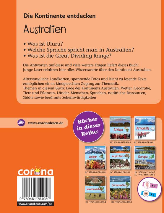Actual product image Australien (German, Anita Ganeri, BVK Book Publishing House Kempen GmbH, 2016)