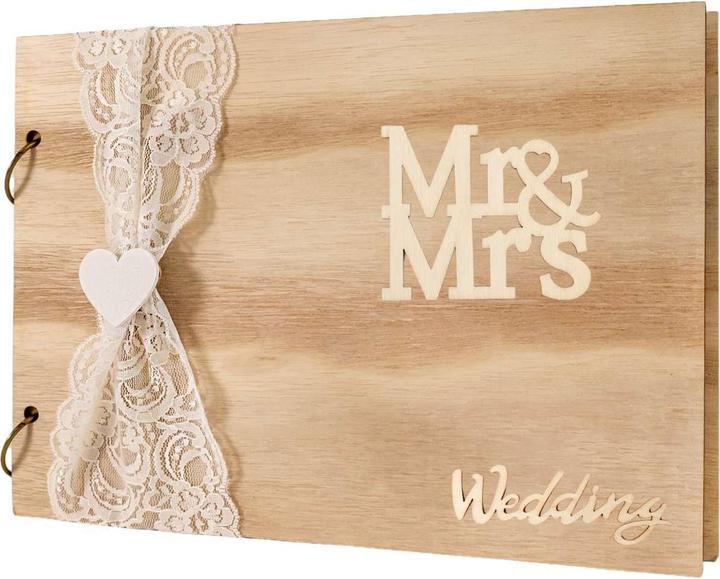Image du produit Intirilife Livre de mariage Mr & Mrs Vintage DIY