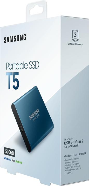 Produktbild Samsung Portable T5 (500 GB)