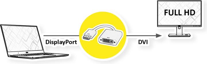 Produktbild Value DisplayPort zu (DVI, 15 cm)