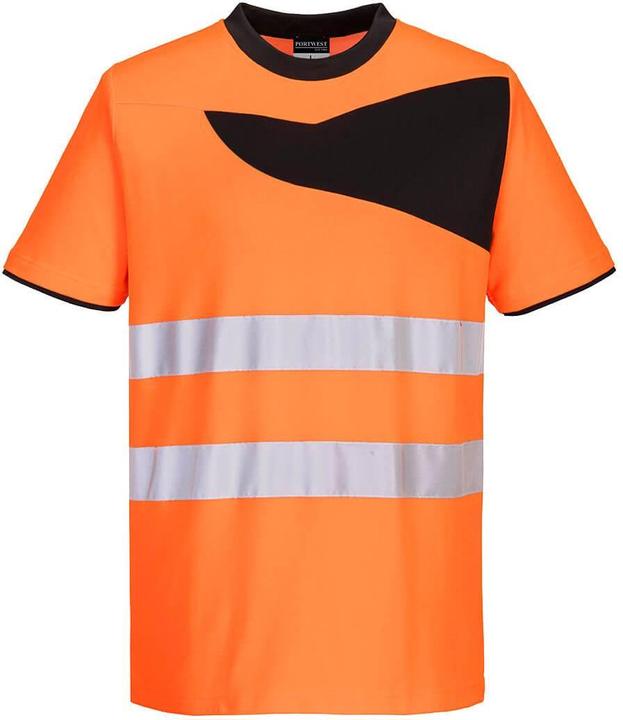 Actual product image Portwest Mens PW2 Cotton High-Vis Safety T-Shirt (XL)