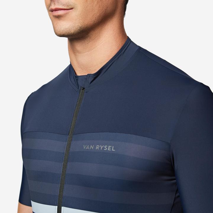 Produktbild Van rysel Rennrad Fahrradtrikot Sommer kurzarm Herren Slimfit Endurance 2 dunkelblau (L)