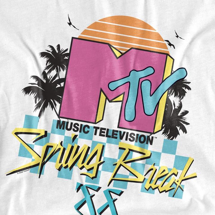 Actual product image MTV Mens Spring Break Checkerboard T-Shirt (XL)