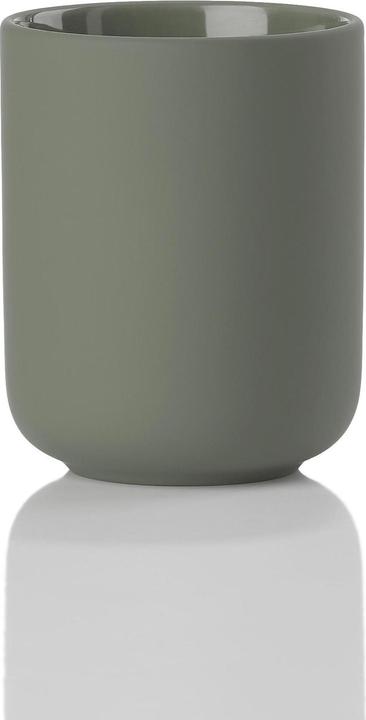 Produktbild Zone Denmark Zahnputzbecher Ume Olivgrün (9.5 x 9 x 9 cm)