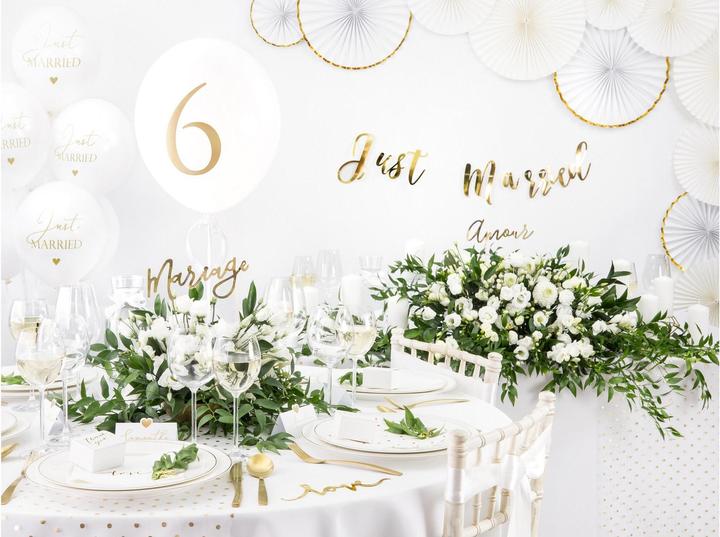 Actual product image Partydeco Tablecloth, white, 300cm (1 pkt / 1 pc.) (30 x 30 cm)