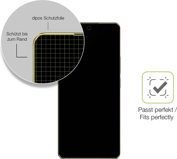Immagine prodotto Dipos Full-Cover Pellicola Protettiva opaco (1 Pezzo/i, Xiaomi 12 Pro 5G)