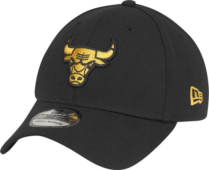 Produktbild New Era 39Thirty Stretch Cap - Chicago Bulls schwarz - M/L (M/L)