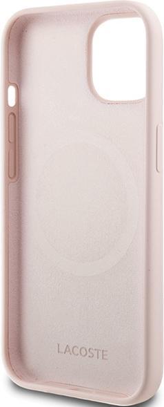 Produktbild Lacoste LCHMP15SSLOI iPhone 15 / 14 / 13 6.1" różowy/pink hardcase Silicone MagSafe (Apple iPhone 15)