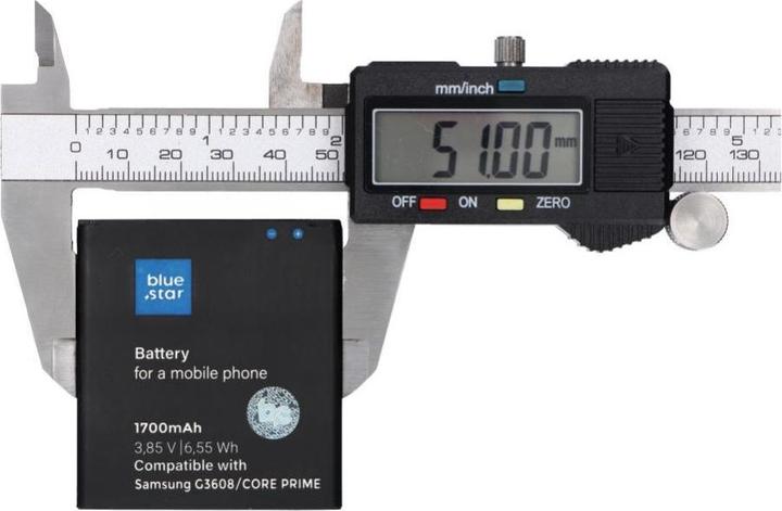 Actual product image Partner Telecom Battery Blue Star BLUE STAR PREMIUM battery for SAMSUNG Core Prime G3608 G3606 G3609 1700 mAh